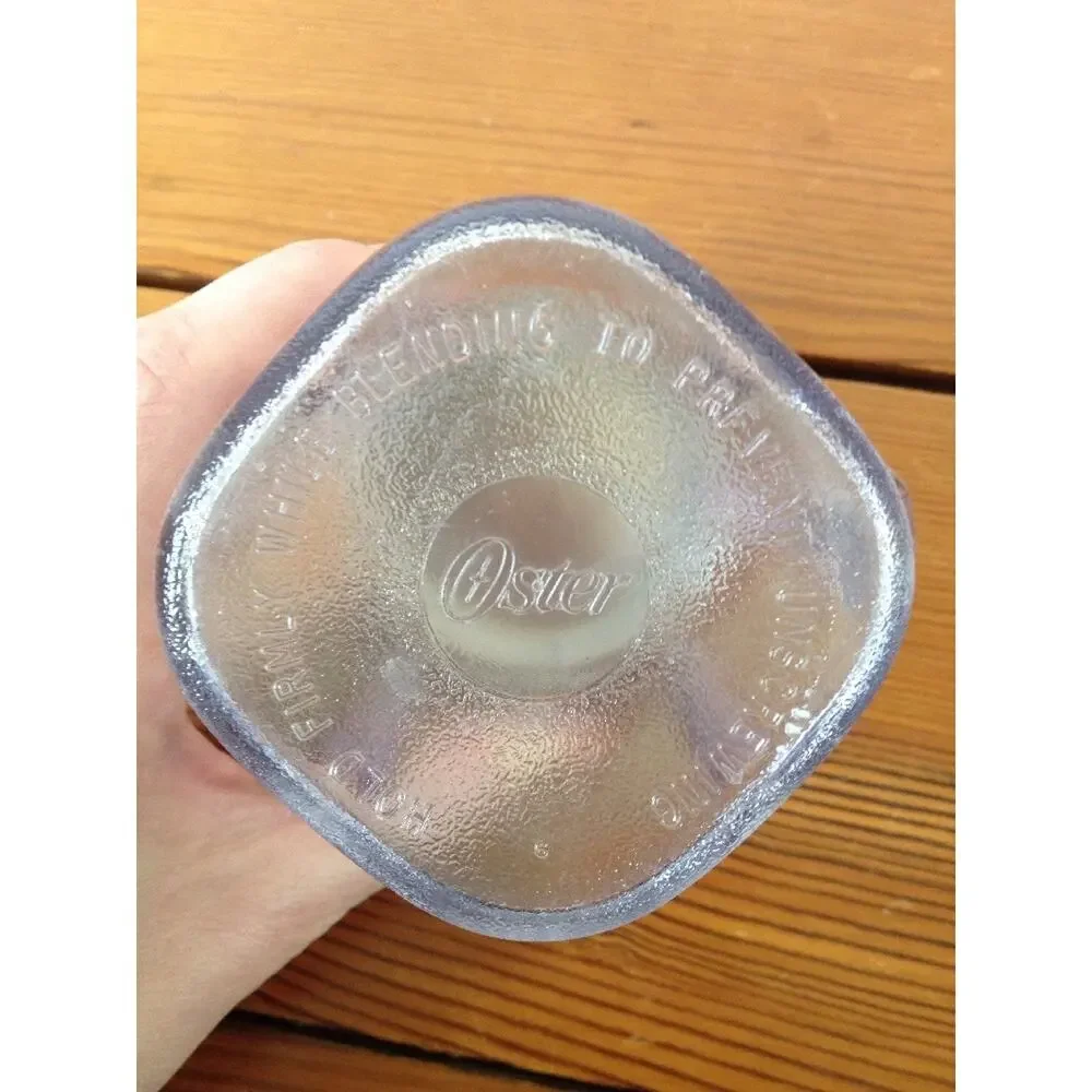 Vintage Oster Osterizer Mini Blend Store Clear Plastic Container Cup w/ Lid